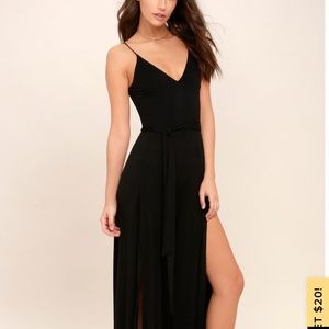 Lulus Just Breathe Black Jumpsuit
